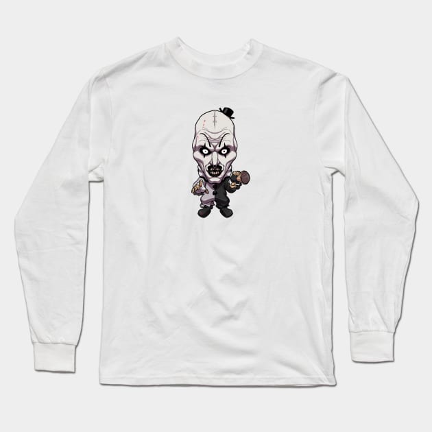 Art The Clown Terrifier Long Sleeve T-Shirt by Casey Edwards